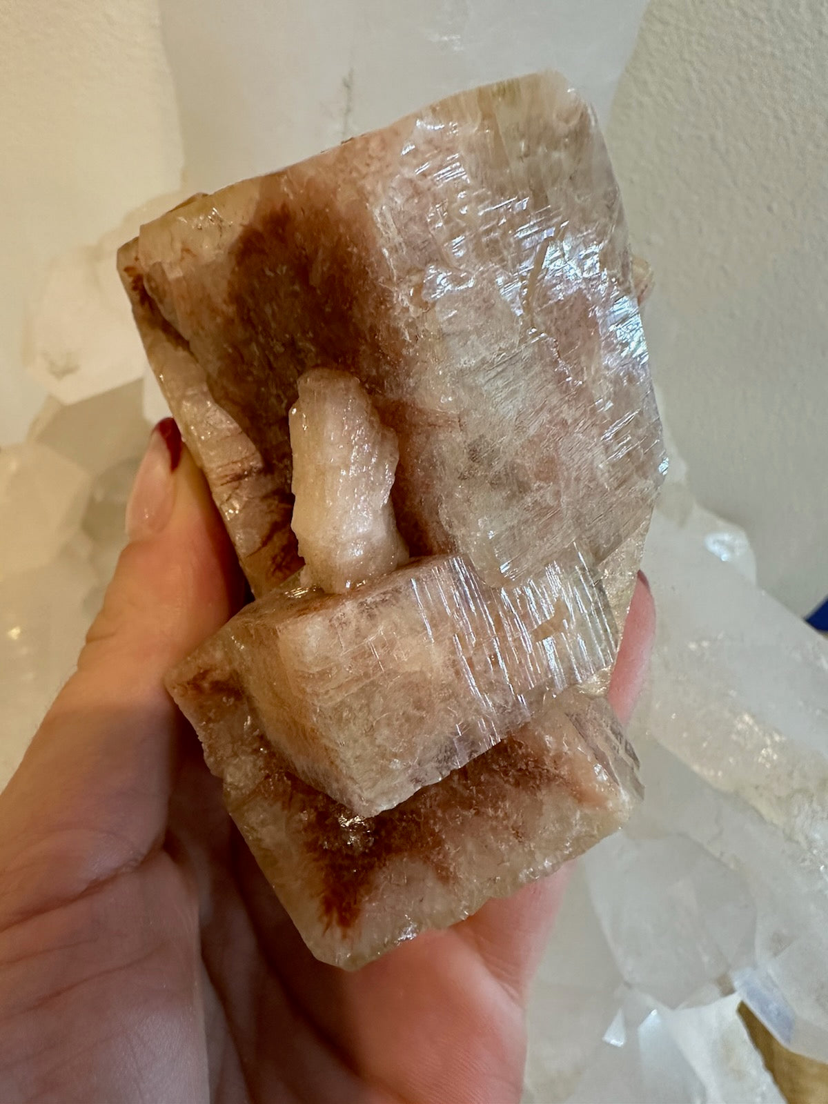 Red Apophyllite Cube Cluster from Pune, India | Minerals | Wiccan Center