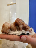 Red Apophyllite Cube with Stilbite on Matrix from Pune, India | Minerals | Wiccan Center