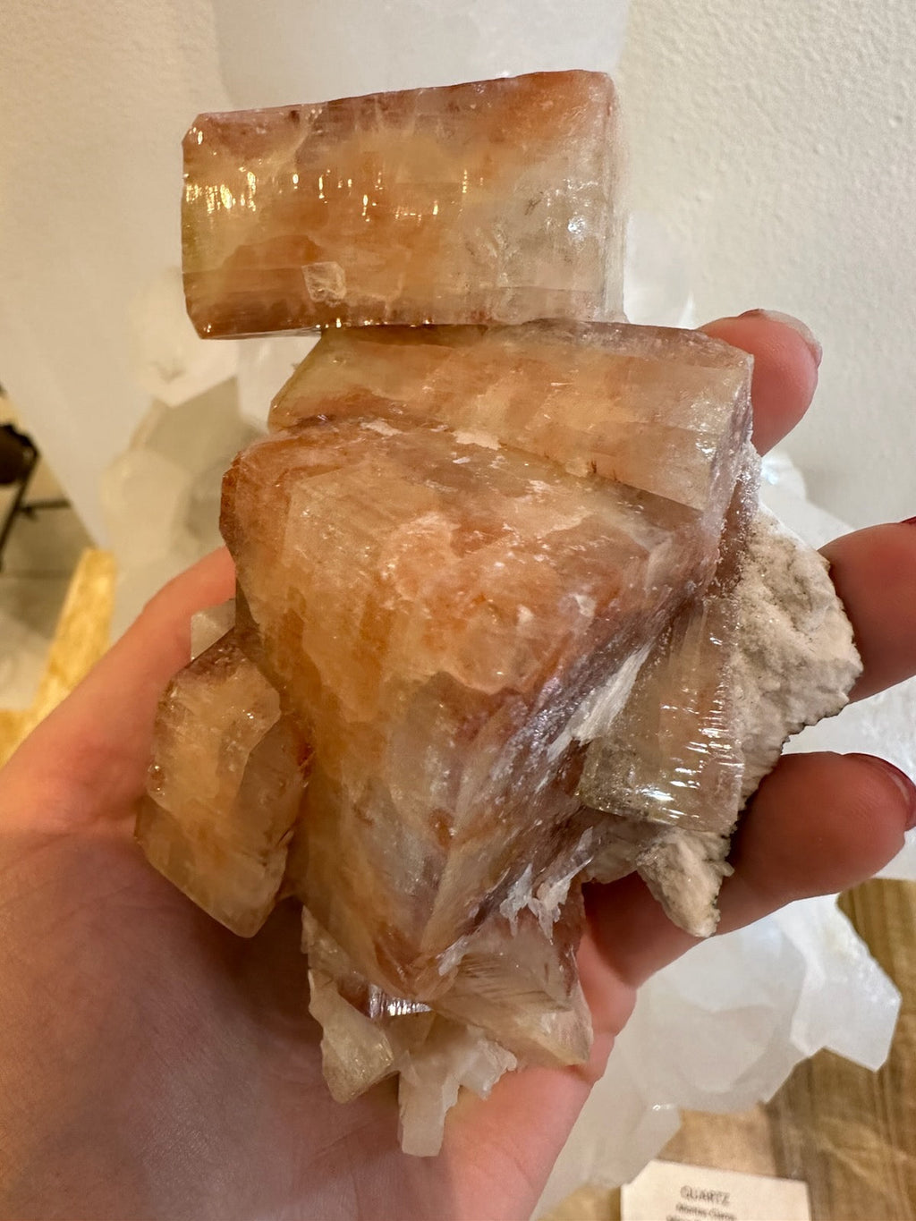 Red Apophyllite Cube with Stilbite on Matrix from Pune, India | Minerals | Wiccan Center