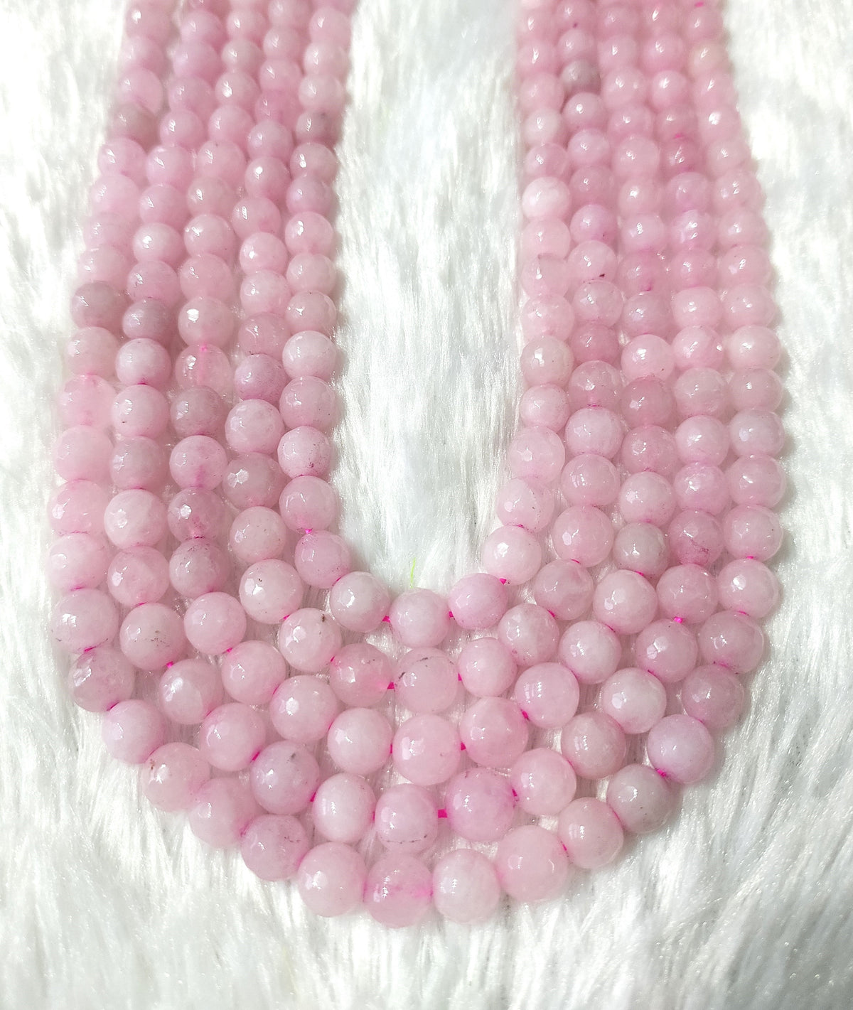 Rose Quartz Faceted Beads, Crystal Beads for Jewelry. | | Wiccan Center