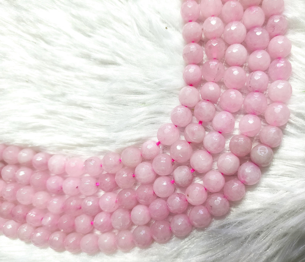 Rose Quartz Faceted Beads, Crystal Beads for Jewelry. | | Wiccan Center