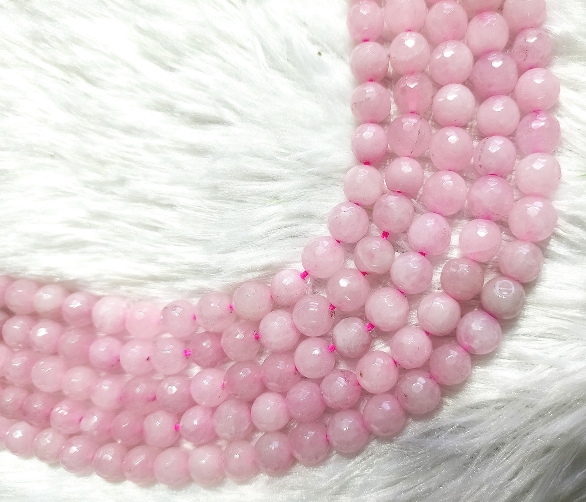 Rose Quartz Faceted Beads, Crystal Beads for Jewelry. | | Wiccan Center