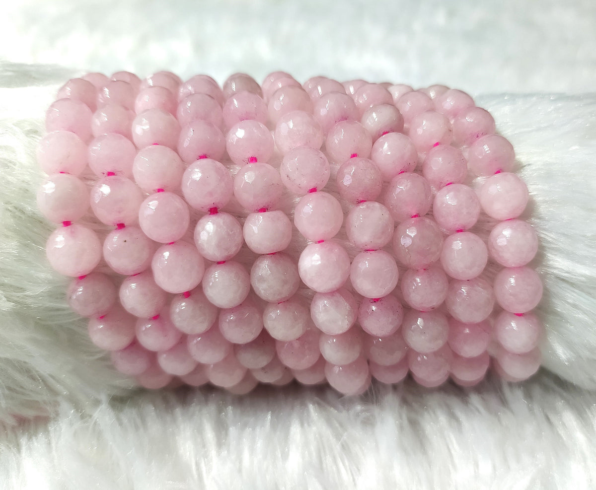 Rose Quartz Faceted Beads, Crystal Beads for Jewelry. | | Wiccan Center