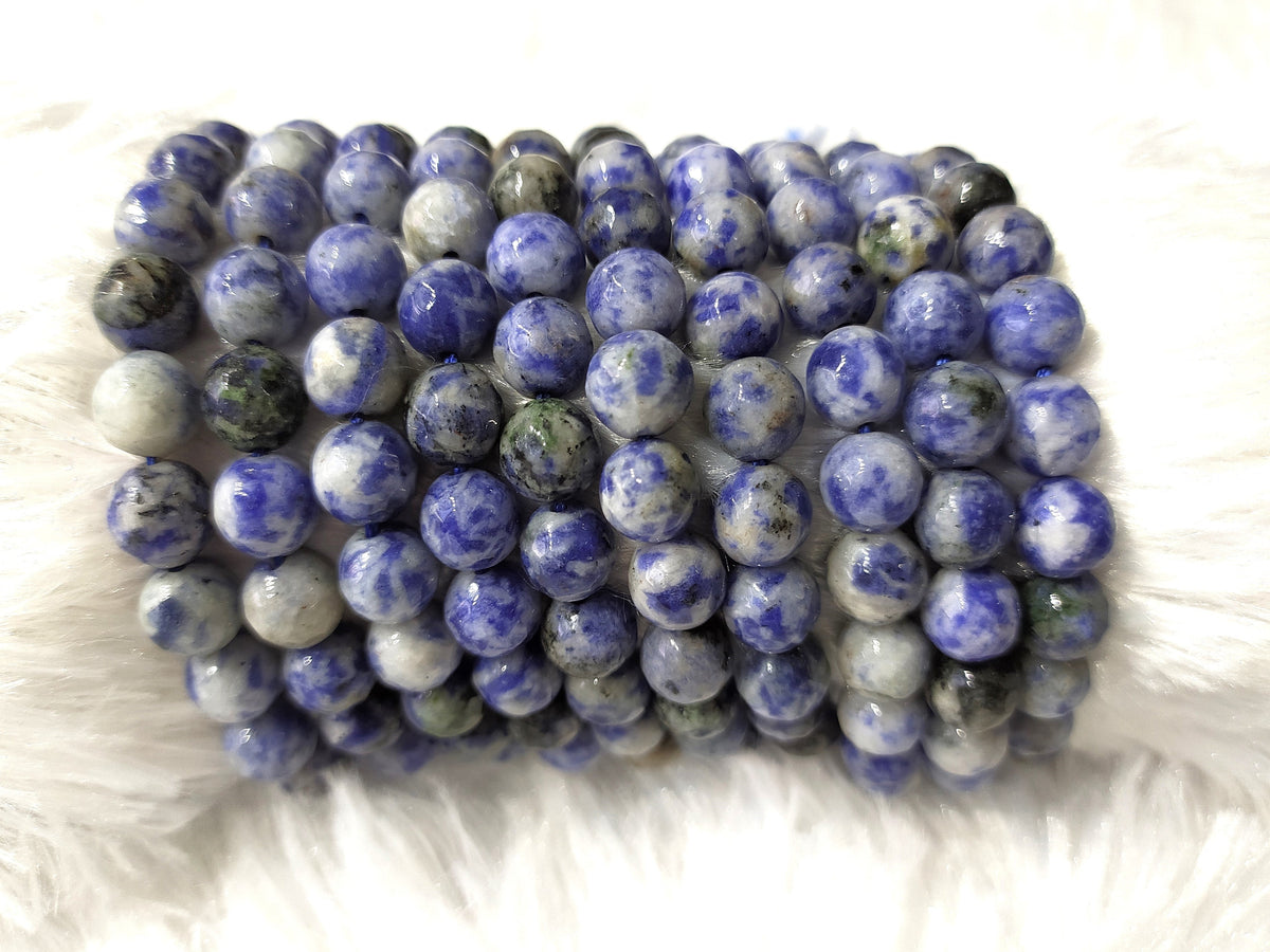 Sodalite Faceted Beads, Crystal Beads for Jewelry.