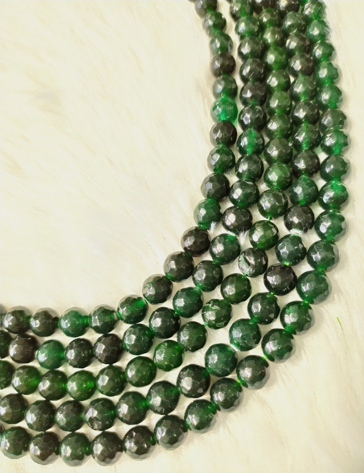 Green Jade Faceted Beads, Crystal Beads for Jewelry | | Wiccan Center