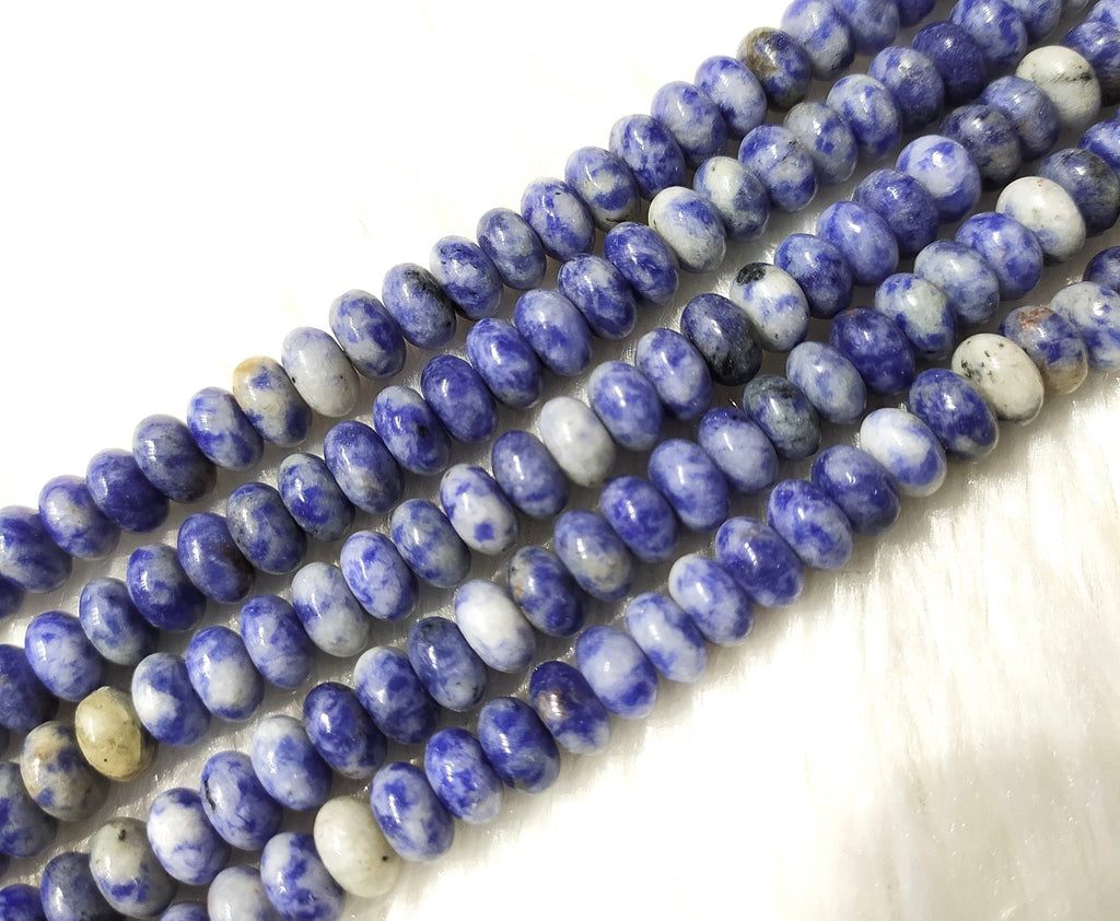 Sodalite Rondelle Beads, Crystal Beads for Jewelry. | | Wiccan Center