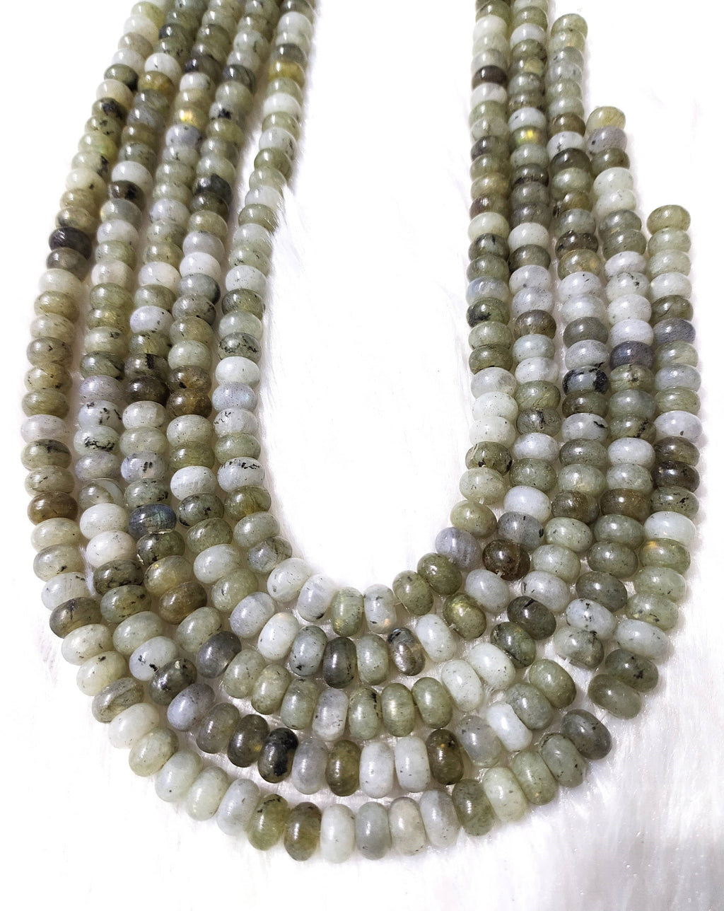 Labradorite Rondelle Beads, Crystal Beads for Jewelry