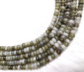 Labradorite Rondelle Beads, Crystal Beads for Jewelry