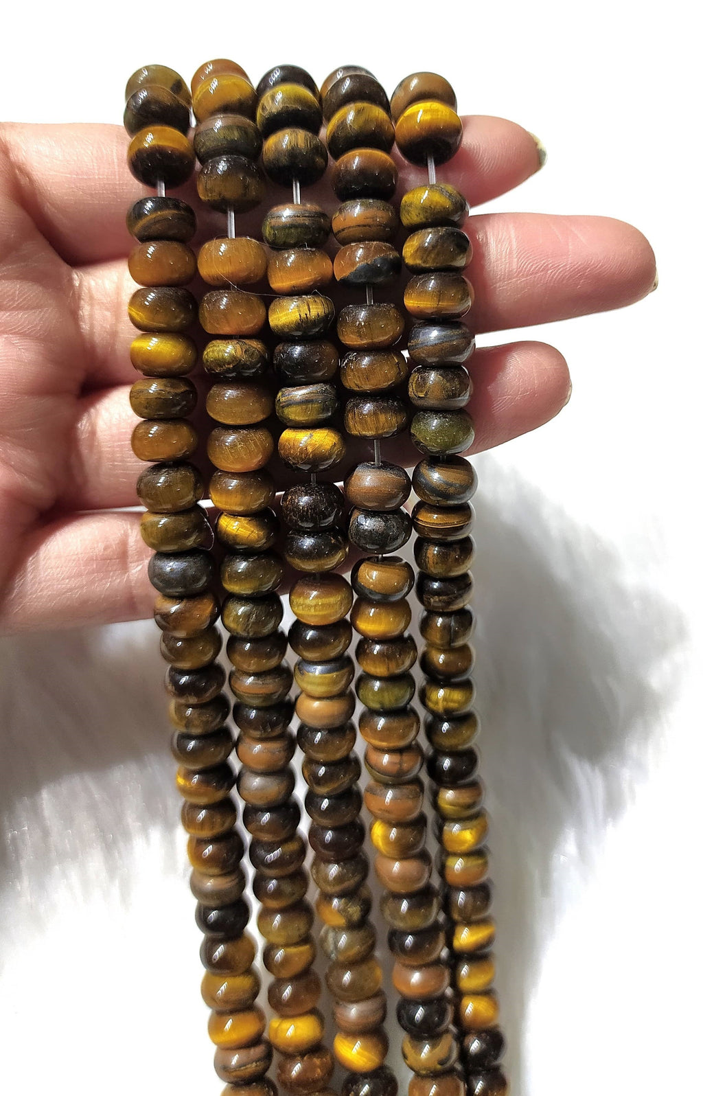 Tiger eye Rondelle Beads, Crystal Beads for Jewelry. | | Wiccan Center
