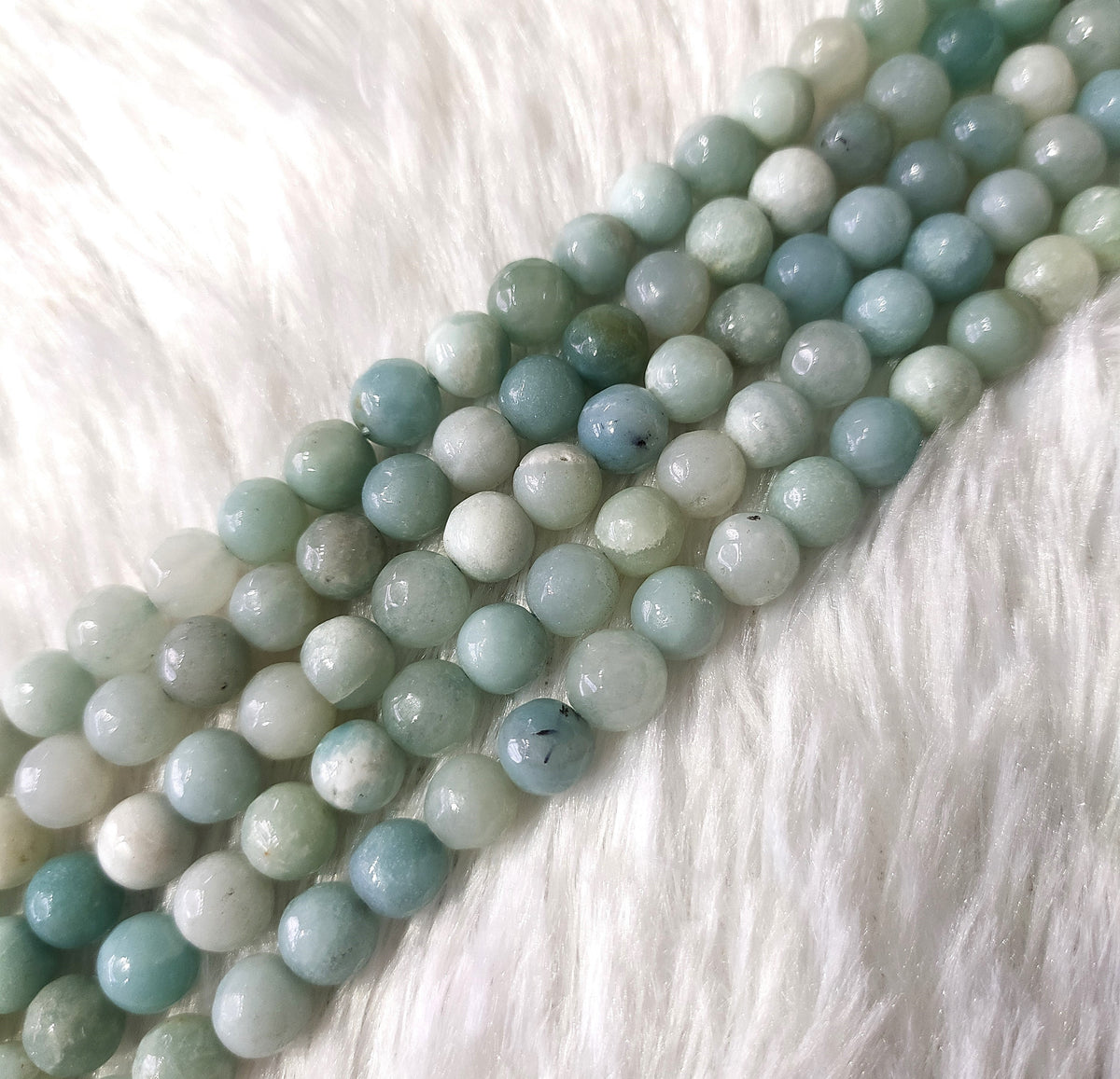 Amazonite Faceted Beads, Crystal Beads for Jewelry