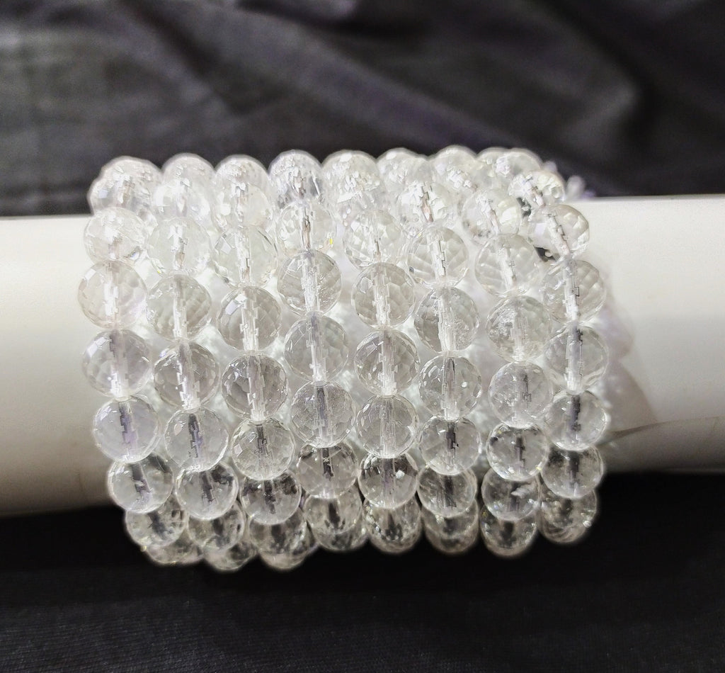 Clear Quartz Faceted Beads, Crystal Beads for Jewelry | | Wiccan Center