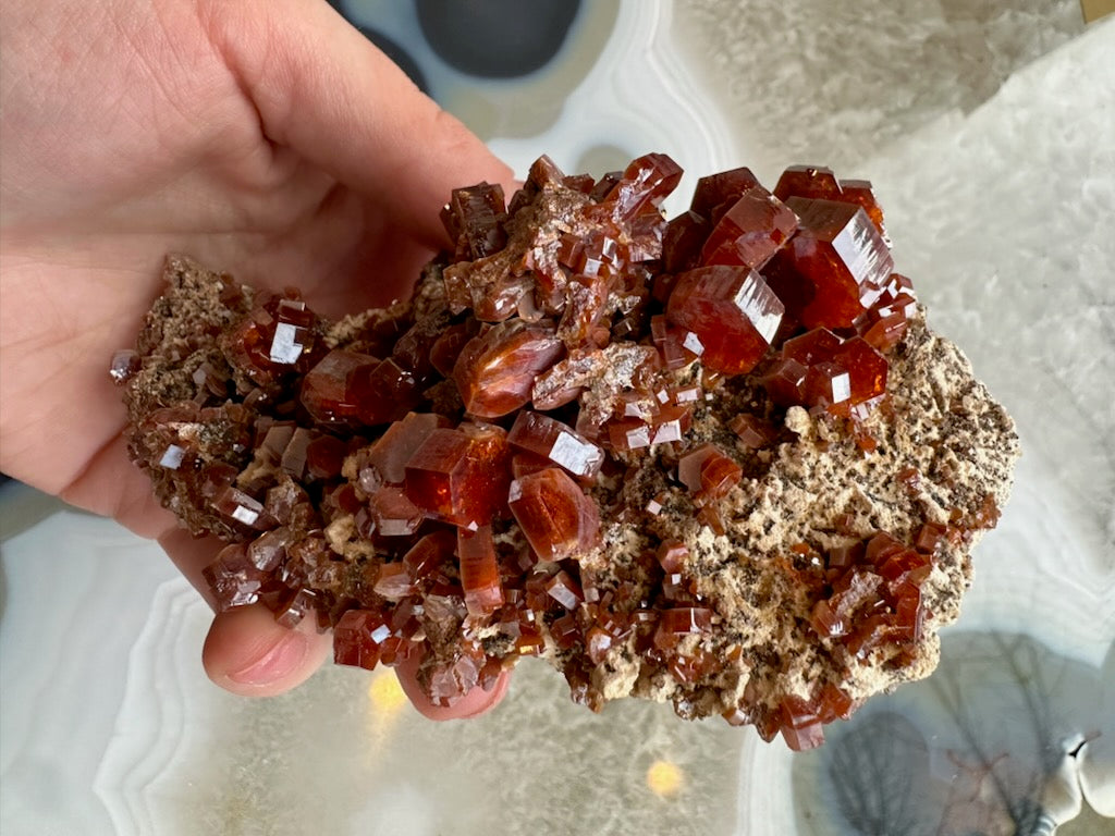 Vanadinite Cluster from Mibladen, Morocco | Minerals | Wiccan Center