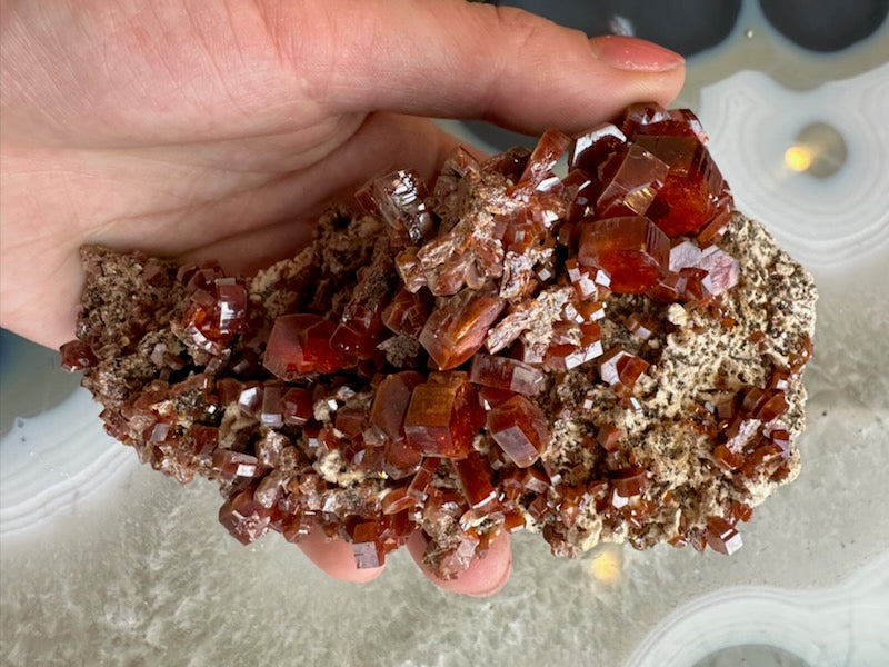 Vanadinite Cluster from Mibladen, Morocco | Minerals | Wiccan Center