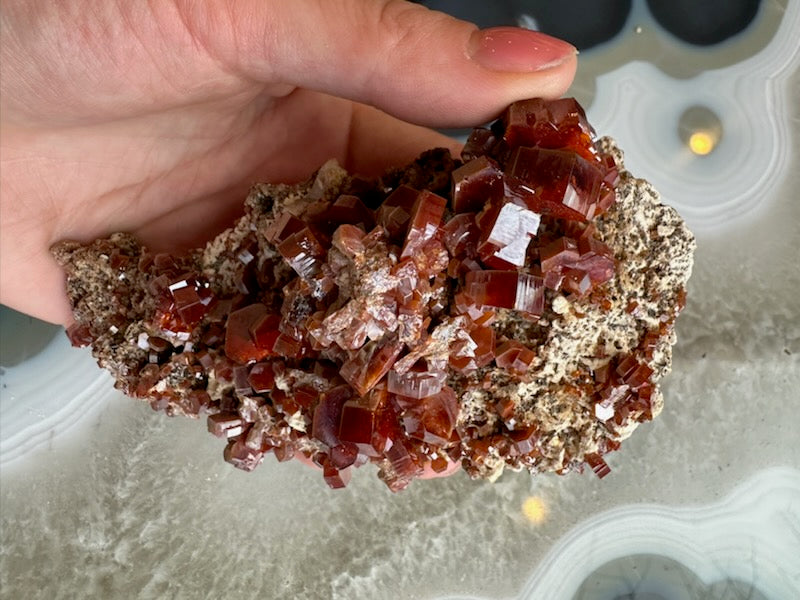 Vanadinite Cluster from Mibladen, Morocco | Minerals | Wiccan Center