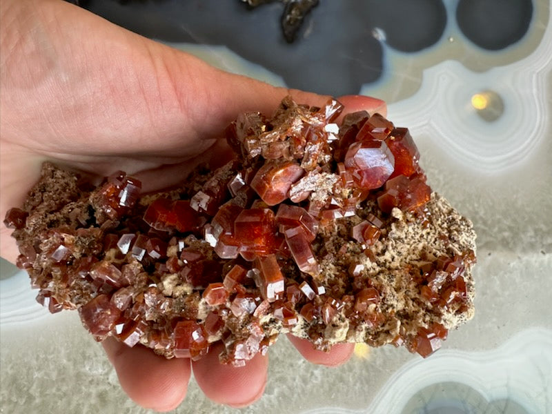 Vanadinite Cluster from Mibladen, Morocco | Minerals | Wiccan Center