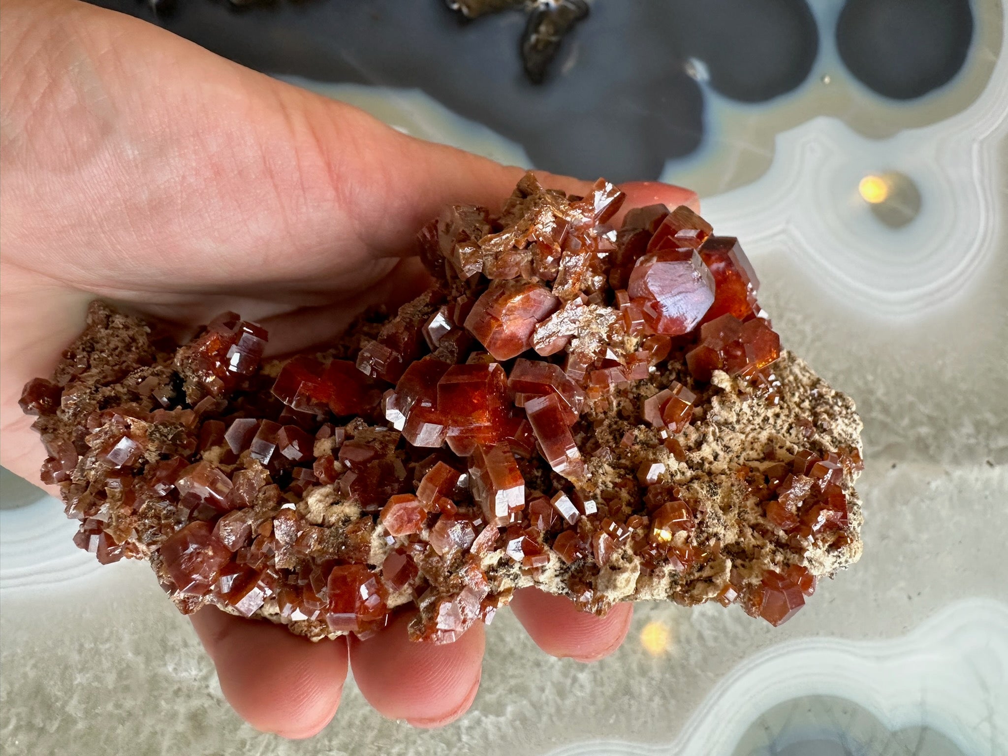 Vanadinite Cluster from Mibladen, Morocco | Minerals | Wiccan Center