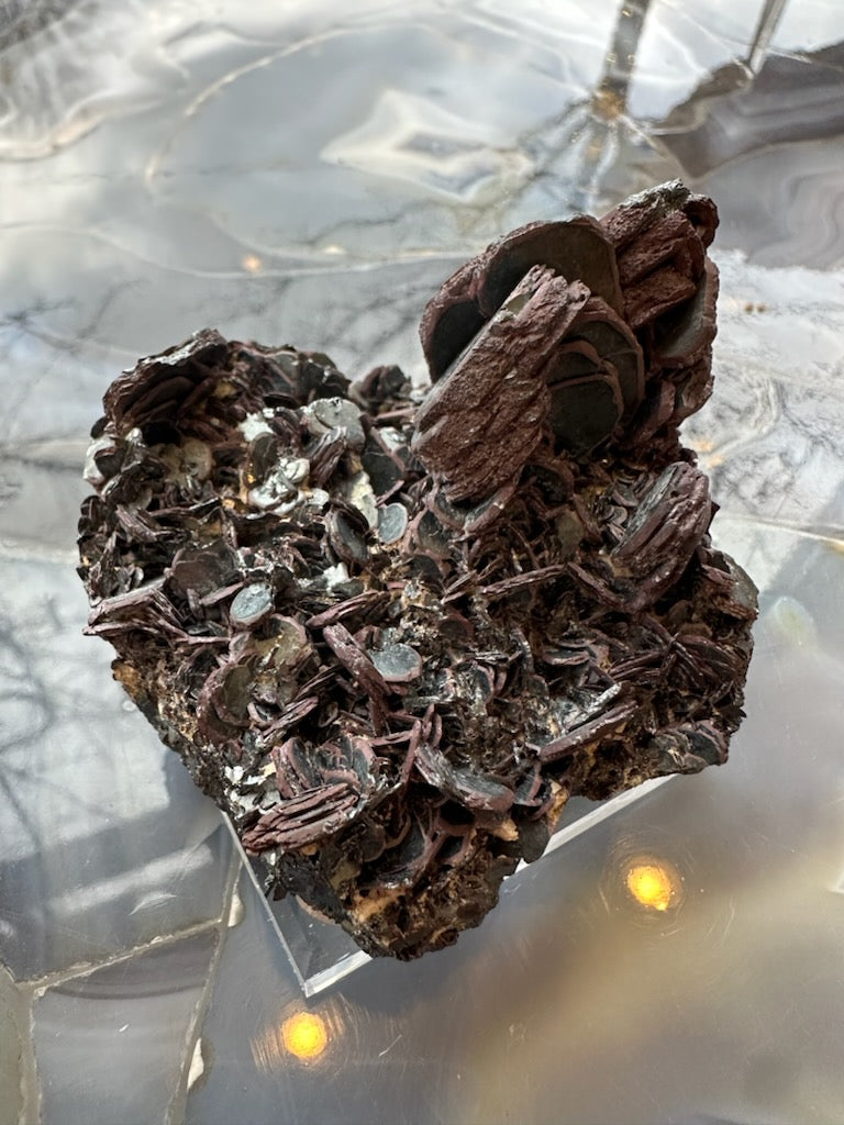 Hematite "Iron Rose" Crystal Cluster 220g | Minerals | Wiccan Center