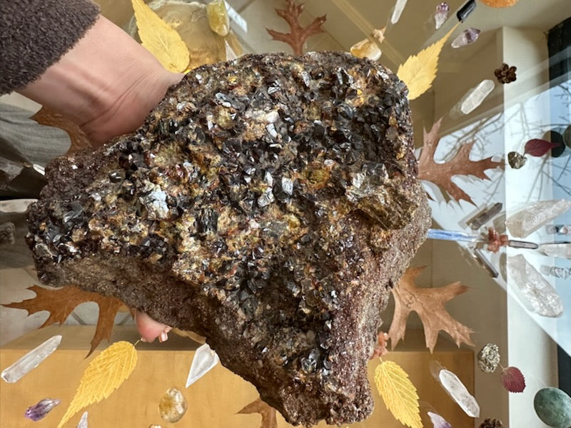Hessonite Garnet Cluster 2.6KG WA State, USA | Minerals | Wiccan Center