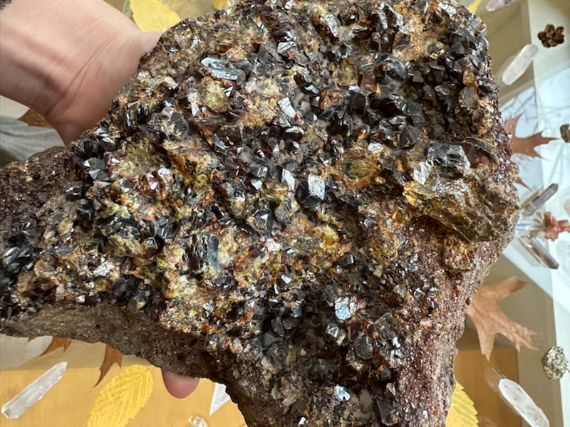 Hessonite Garnet Cluster 2.6KG WA State, USA | Minerals | Wiccan Center