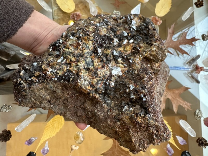 Hessonite Garnet Cluster 2.6KG WA State, USA | Minerals | Wiccan Center
