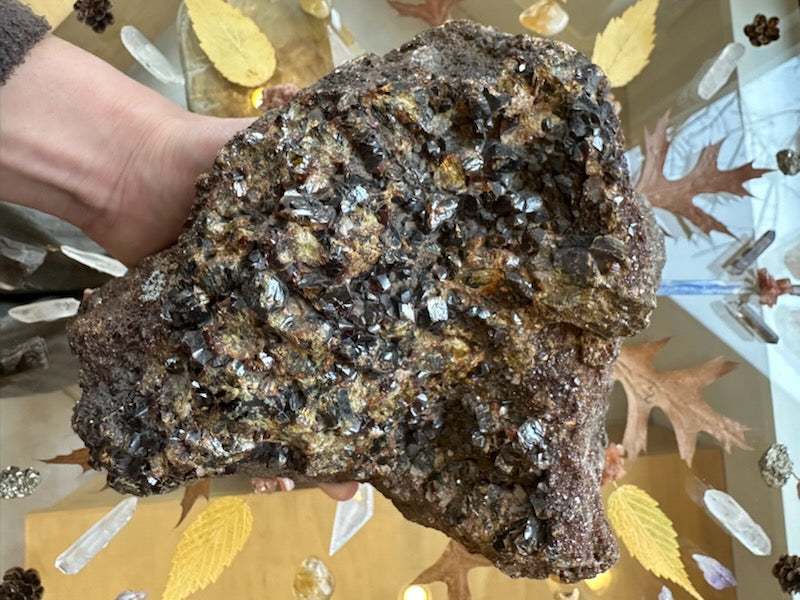 Hessonite Garnet Cluster 2.6KG WA State, USA | Minerals | Wiccan Center