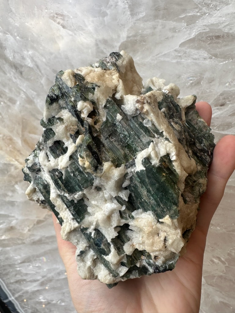 Tourmalinated Albite Cluster 1.1 kg | Minerals | Wiccan Center