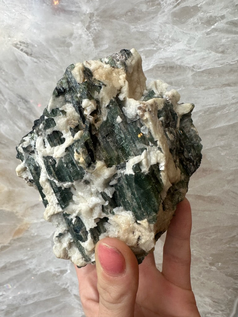 Tourmalinated Albite Cluster 1.1 kg | Minerals | Wiccan Center