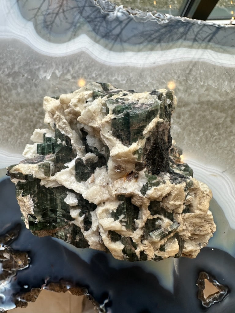 Tourmalinated Albite Cluster 1.1 kg | Minerals | Wiccan Center