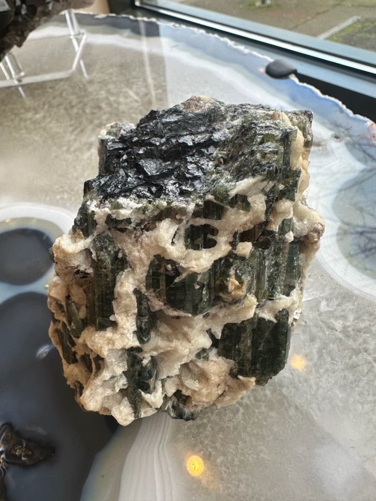 Tourmalinated Albite Cluster 1.1 kg | Minerals | Wiccan Center