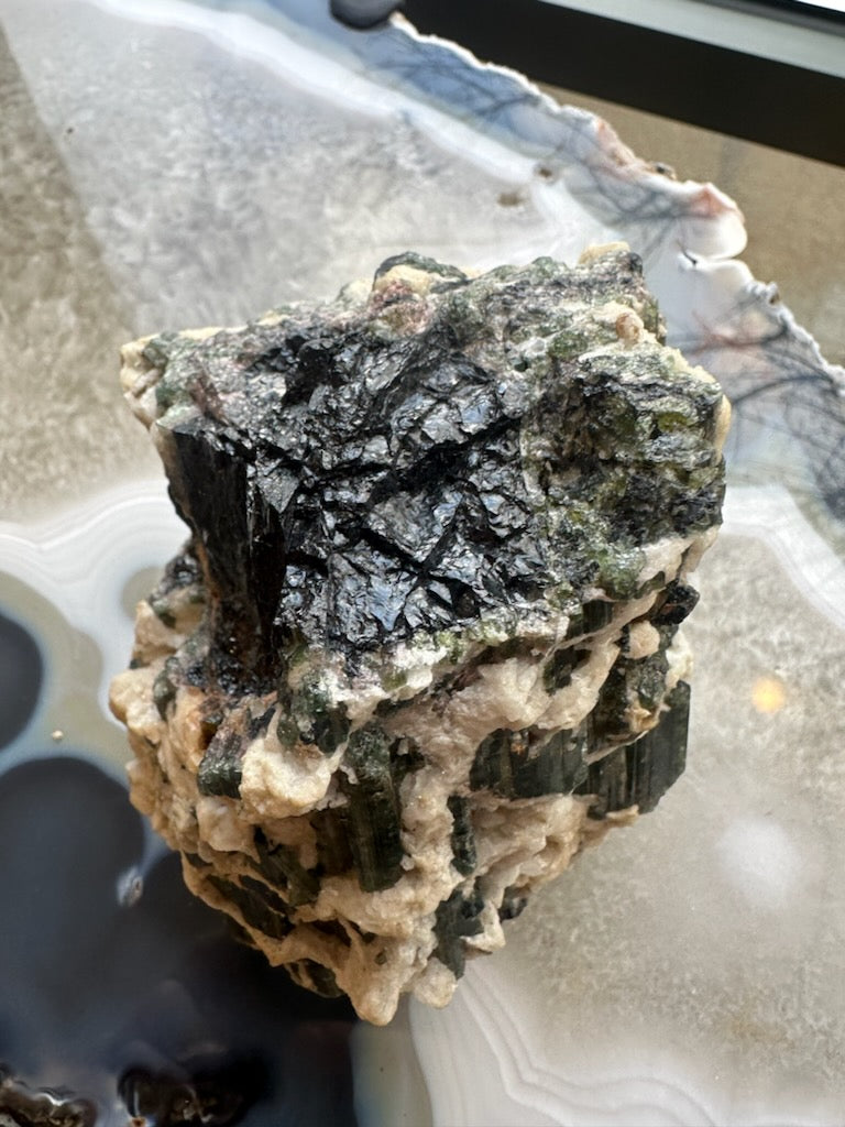Tourmalinated Albite Cluster 1.1 kg | Minerals | Wiccan Center