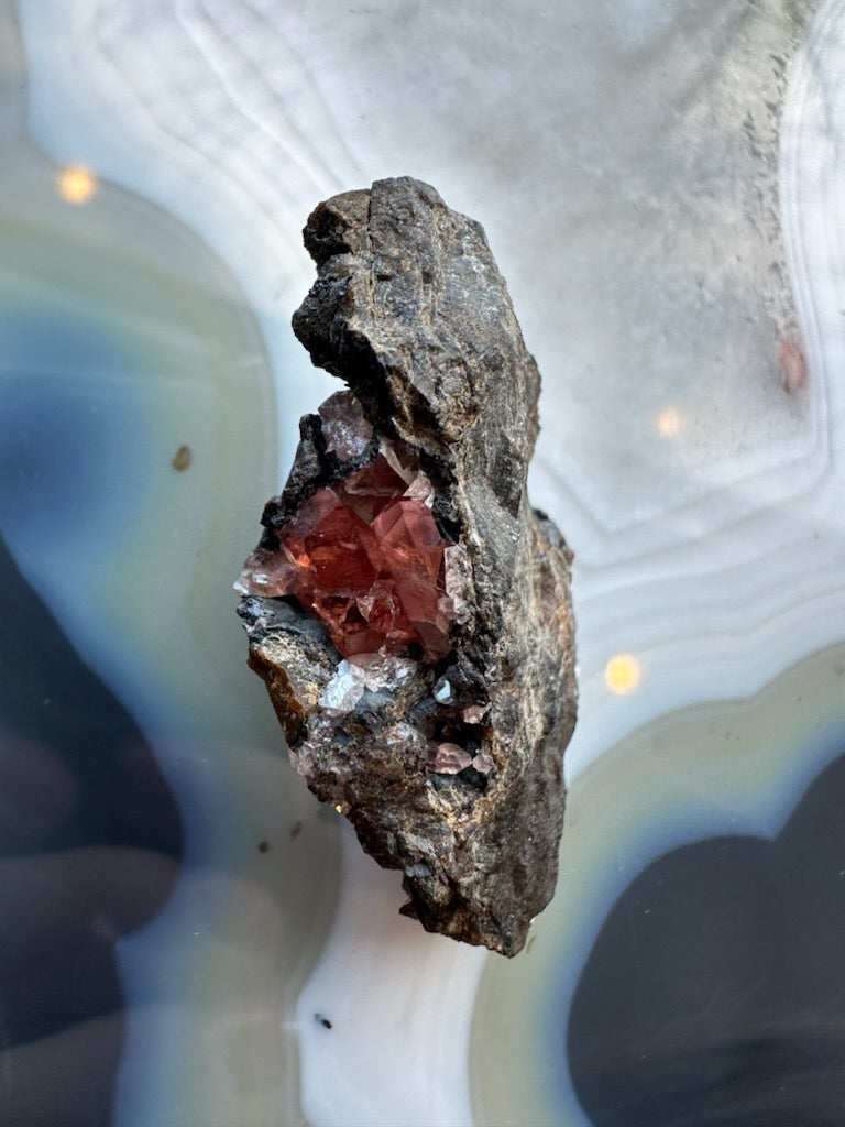 Rhodochrosite Gems on Matrix from Brazil | Minerals | Wiccan Center