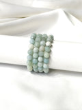 Faceted Amazonite Beads Bracelet, Crystal Bracelet.