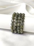 Labradorite Faceted Beads Bracelet, Crystal Bracelet.