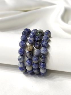 Sodalite Faceted Beads Bracelet, Crystal Bracelet. | Bracelets | Wiccan Center