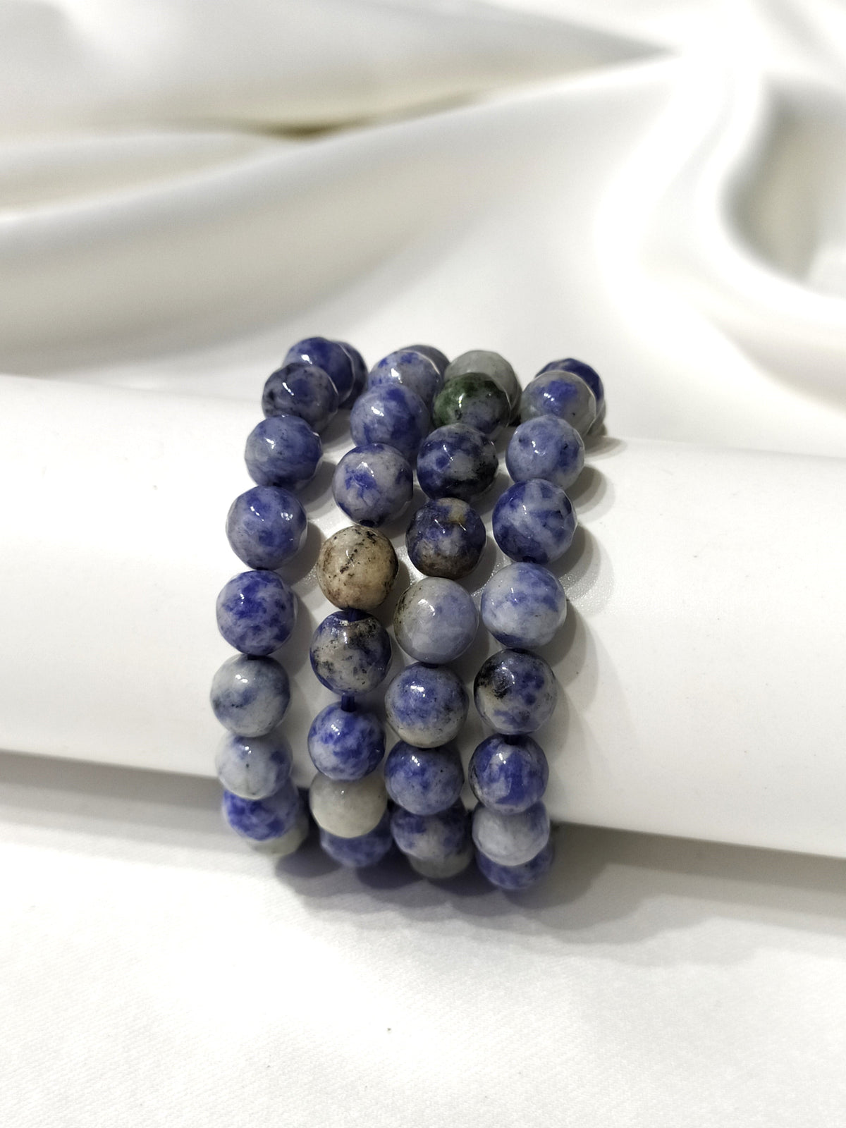Sodalite Faceted Beads Bracelet, Crystal Bracelet.