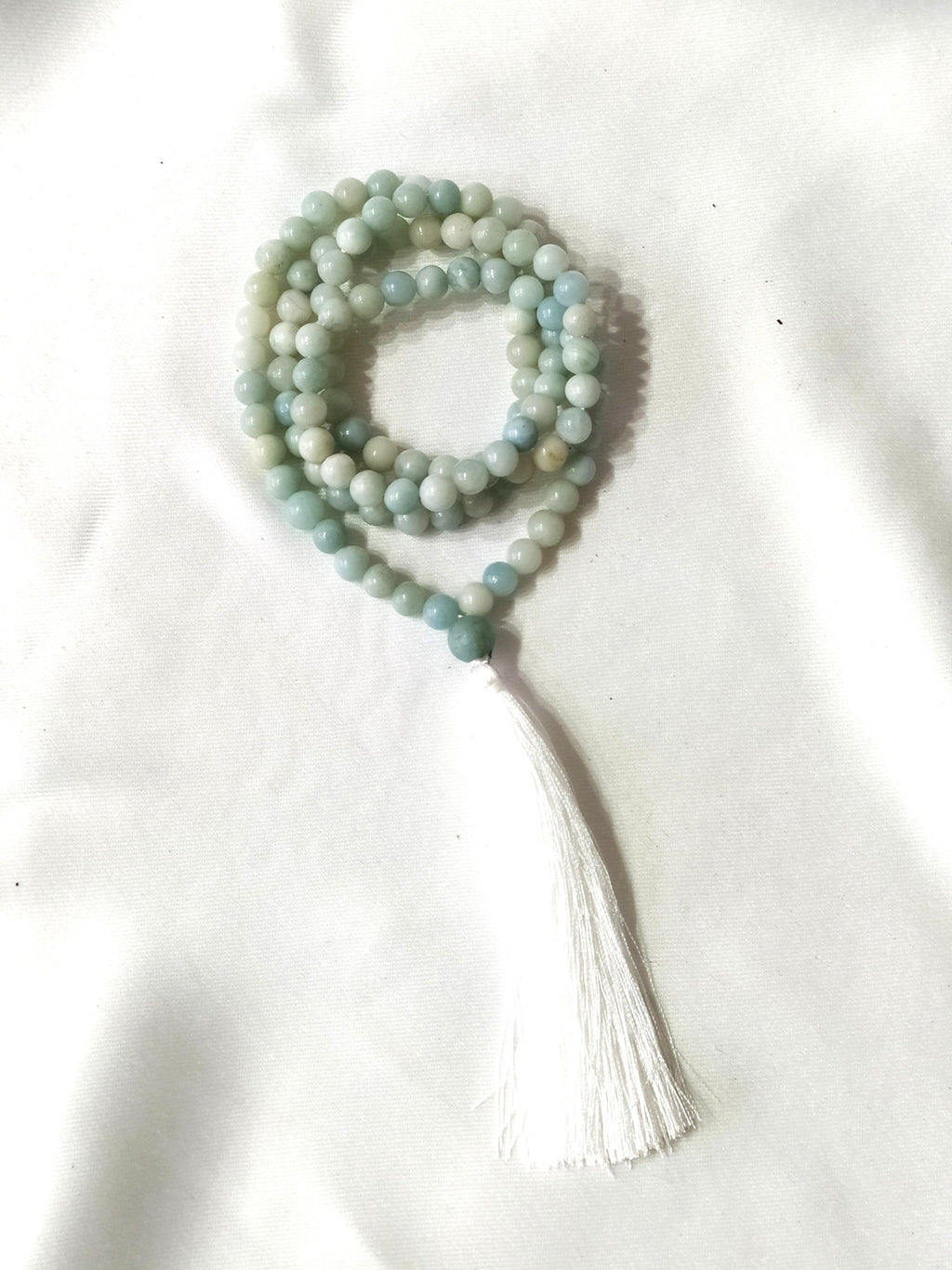 Amazonite Gemstone Mala,  108 Prayer Bead Mala