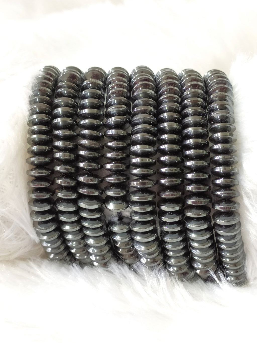 Hematite Rondelle Beads, Crystal Beads for Jewelry.
