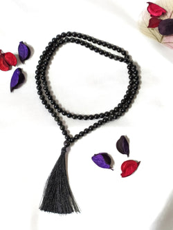 Black Obsidian Gemstone Mala, 108 Prayer Bead Mala. | Mala | Wiccan Center
