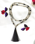 Black Rutile Gemstone Mala, 108 Prayer Bead Mala