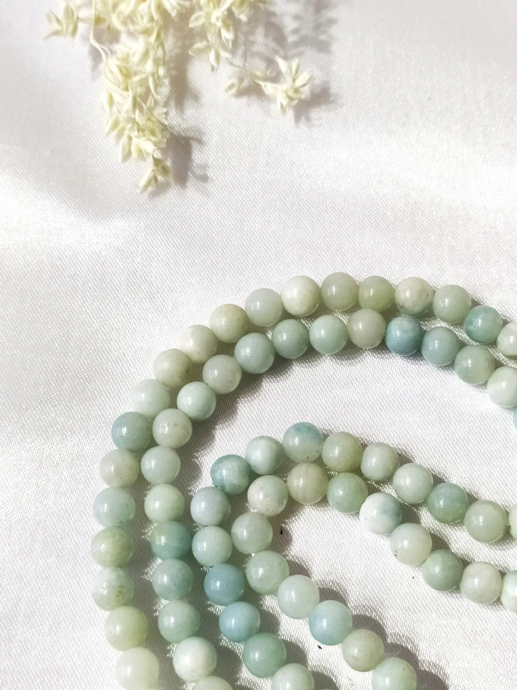 Amazonite Gemstone Mala,  108 Prayer Bead Mala