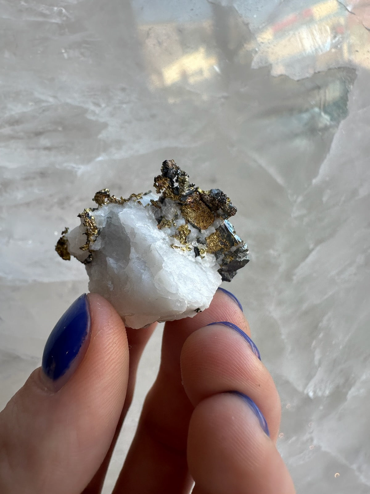 Crystalline Gold with Arsenopyrite on Quartz Sierra Co., Alleghany, California | Minerals | Wiccan Center