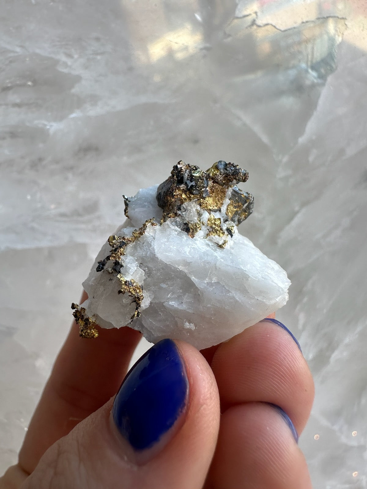 Crystalline Gold with Arsenopyrite on Quartz Sierra Co., Alleghany, California | Minerals | Wiccan Center