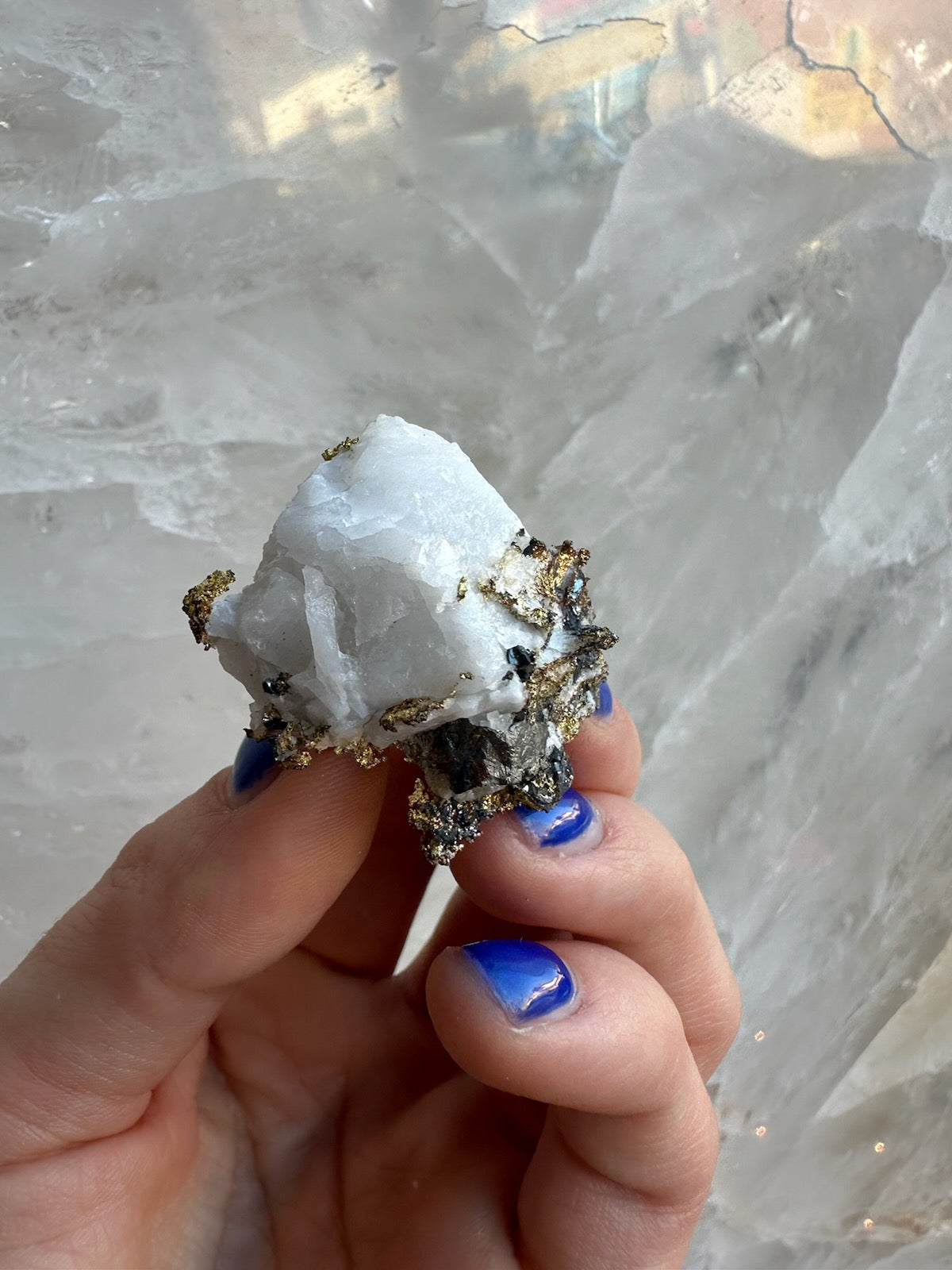 Crystalline Gold with Arsenopyrite on Quartz Sierra Co., Alleghany, California | Minerals | Wiccan Center