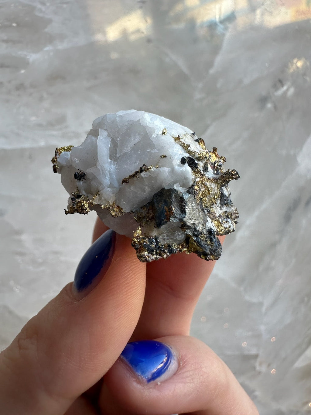 Crystalline Gold with Arsenopyrite on Quartz Sierra Co., Alleghany, California | Minerals | Wiccan Center