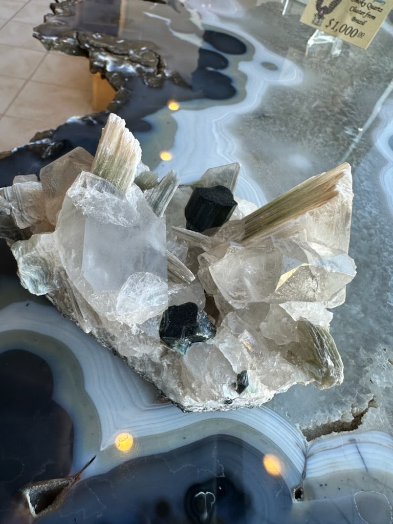 Blue Indicolite Tourmaline on Matrix from Nuristan, Afghanistan | Minerals | Wiccan Center