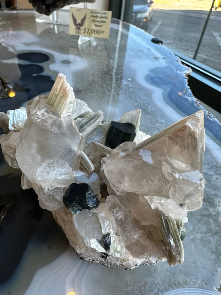 Blue Indicolite Tourmaline on Matrix from Nuristan, Afghanistan | Minerals | Wiccan Center