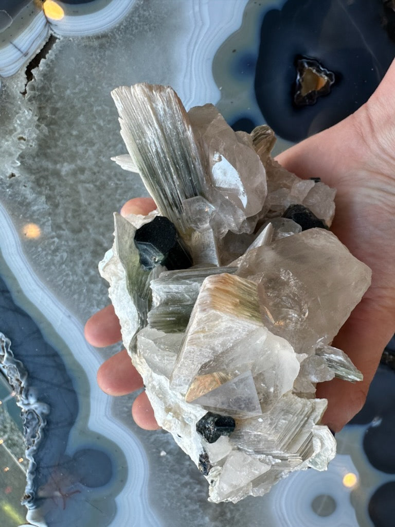 Blue Indicolite Tourmaline on Matrix from Nuristan, Afghanistan | Minerals | Wiccan Center