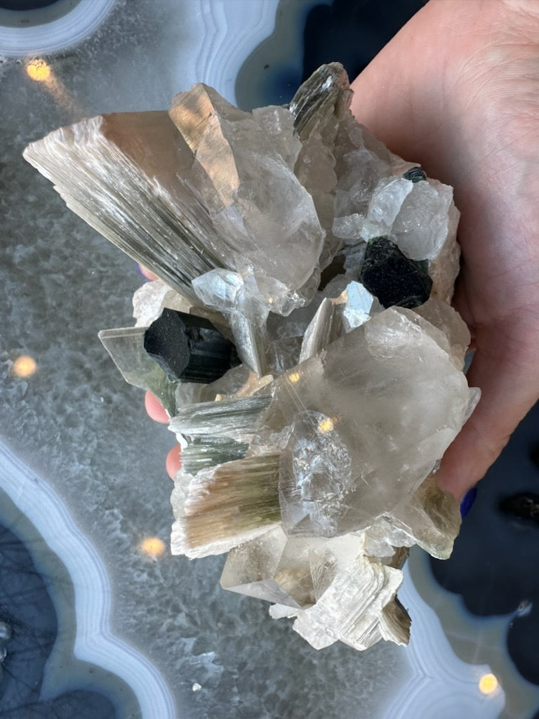 Blue Indicolite Tourmaline on Matrix from Nuristan, Afghanistan | Minerals | Wiccan Center
