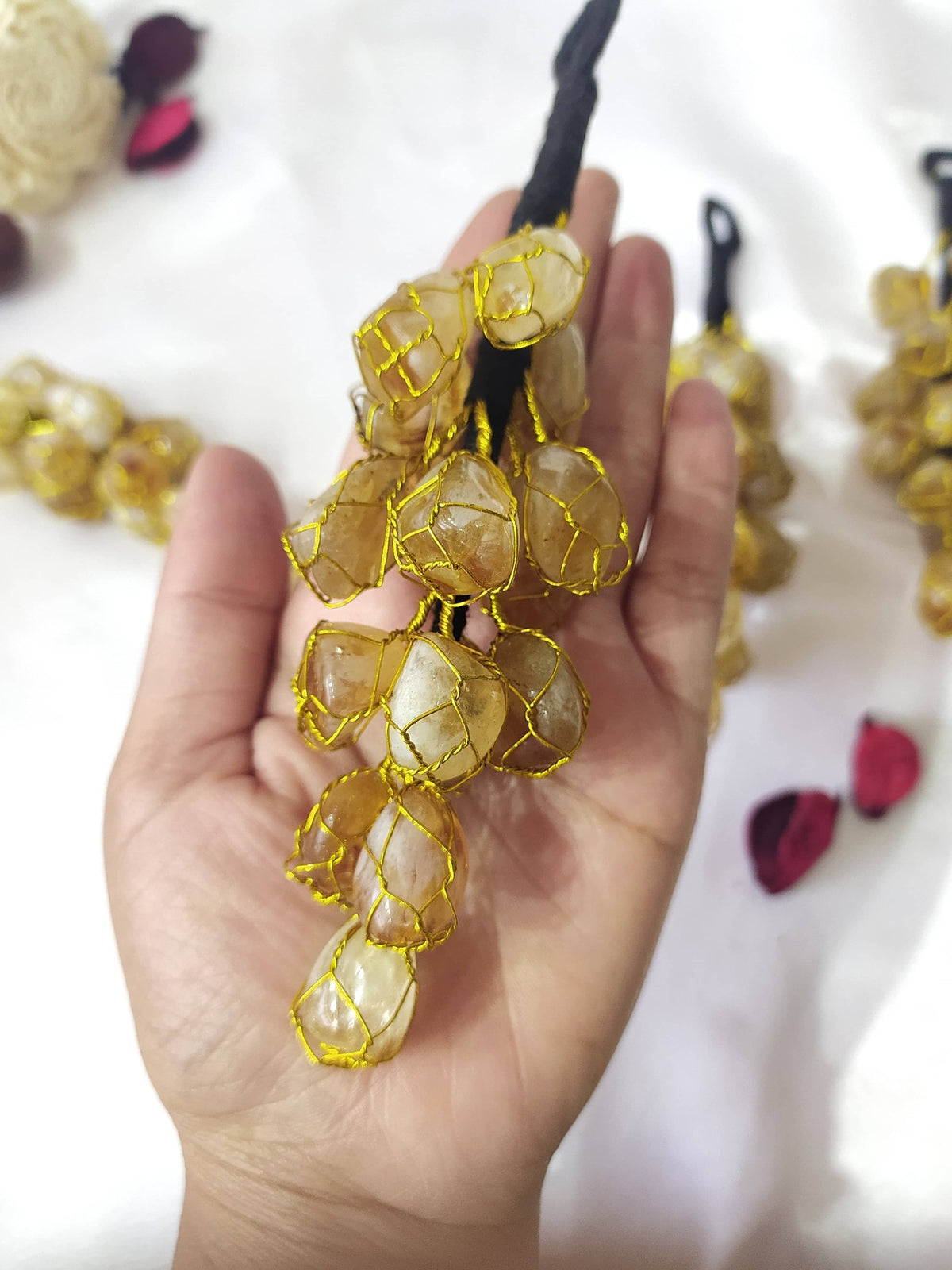 Natural Citrine Crystal Hanger | Citrine Hanger | Car Hanger