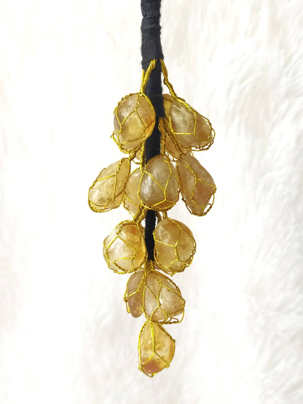 Natural Citrine Crystal Hanger | Citrine Hanger | Car Hanger
